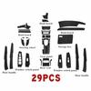 29Pcs 3D Carbon Fiber Style Car Interior Kit Cover Trim For 2008-12 Honda Accord