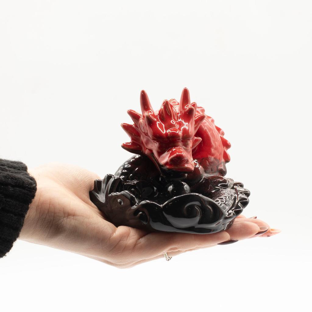 Backflow Incense Burner – Small Red Dragon
