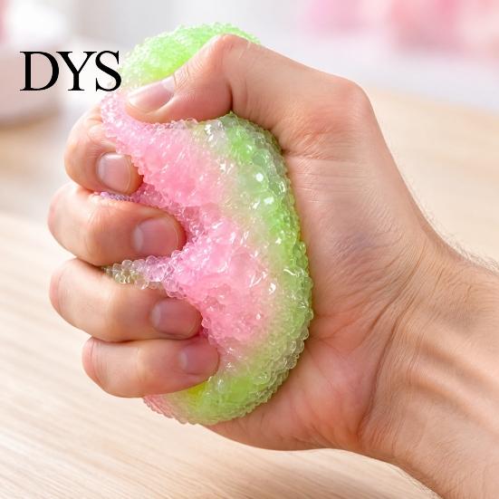 Stress Ball Sensory Toy 1/2Pcs Crunchy Toy, Shapeable Textured Fidget Relaxation Tools Bi-color Fake Waxberry Squeeze for Focus Aid &