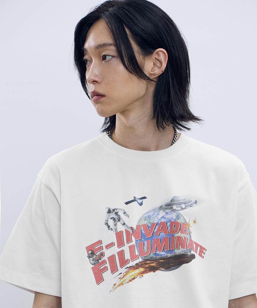 FILLUMINATE Space Graphic T-Shirt - White
