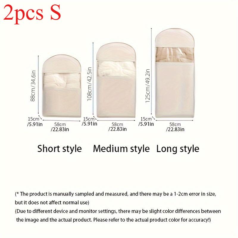 

2pcs Space-saving Hanging Clothing Bag-Large Capacity Compressed Storage Bag,suitable for Down Jackets- Suits and Delicate Items