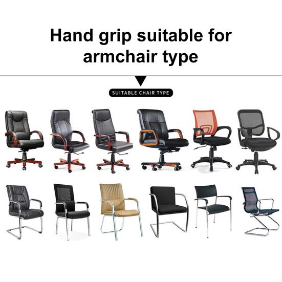1 Pair Chair Armrest Covers Zippered Office Chair Armrest Protectors Universal Jacquard Stretchy Armrest Cover for Office Computer Chair