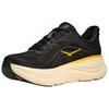 HOKA One One Bondi 9 Resistentes a la Abrasión Transpirables Reflectantes Rebotantes Zapatillas de Running para Hombre Negro Amarillo Jengibre 1162013-CWG