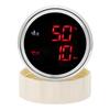 2 IN 1 Oil Temperature+Oil Pressure Gauge with Sensor Digital Display Red/Green Car Gauge Backlight for Marine Boat Car 9-32V