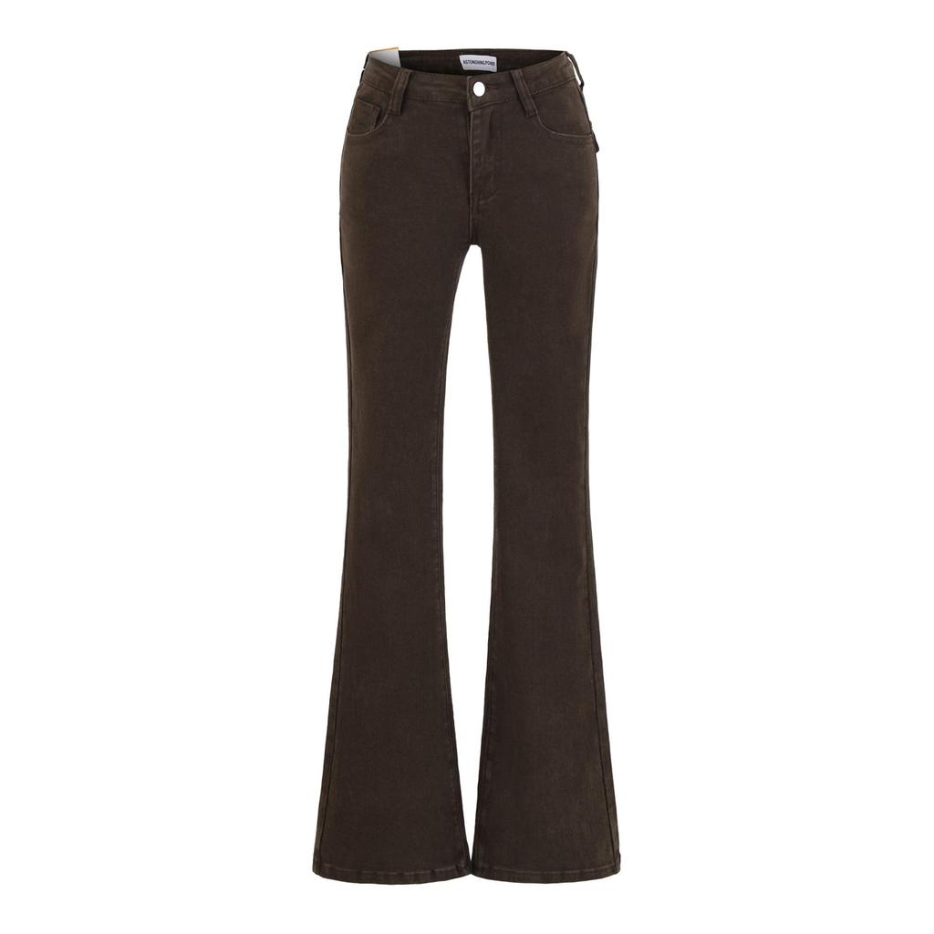 2025 A/W Women's High-Waist Stretch Bell Bottom Jeans for Fuller Hips and Slimming Effect