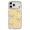 For iPhone 17 Pro Max Case Rhinestone Edge Butterfly Bow Decor TPU+PC IMD Phone Cover