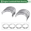 Motoforti Compatible with Toyota Tundra 2005-2014 Engine Crankshaft Main Bearing Metal Silver Tone Set of 8