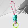 Color,blocked Knotted Phone Case Lanyard, Creative Short Woven Water Bottle Chain, Keychain