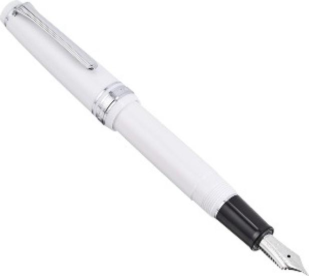 Sailor Professional Gear Slim Silver Fountain Pen White Music Nib 11-1222-910