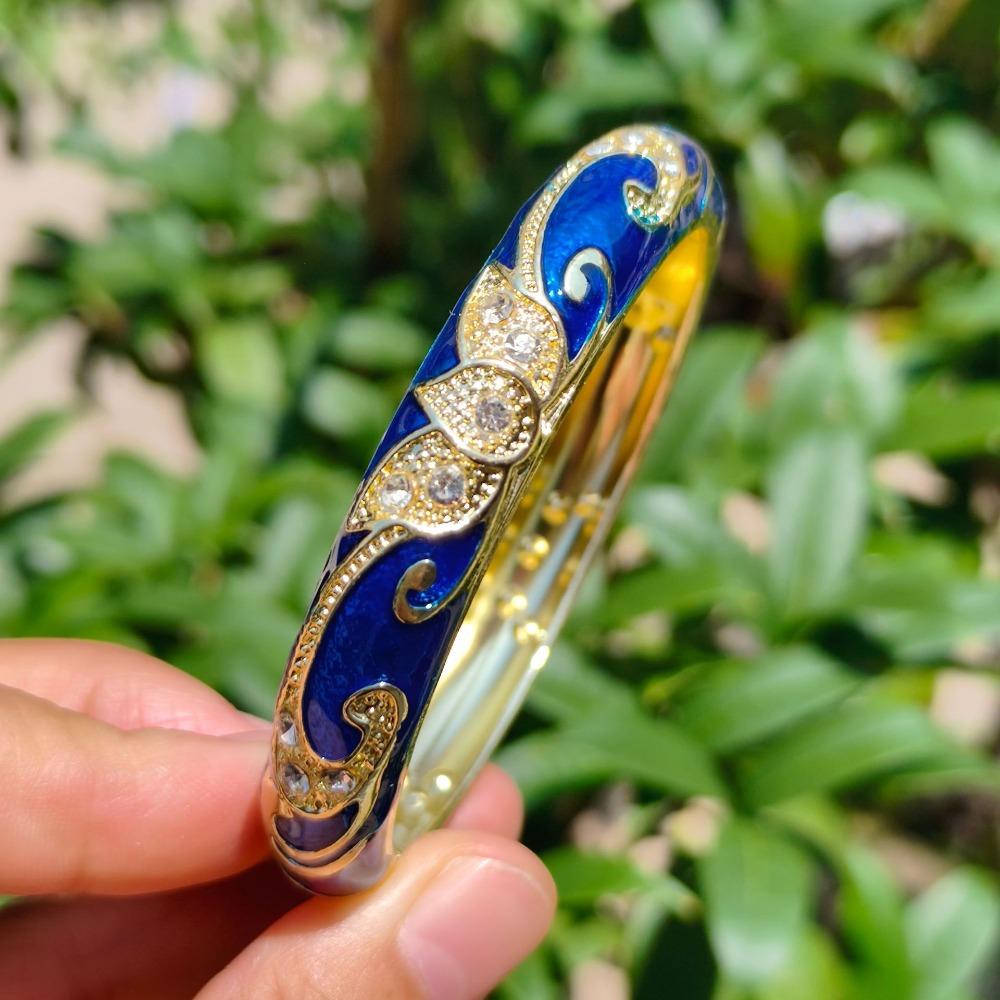 Crown Crown Cloisonne Bracelet Colored Dropper Oil Women's Hand Bracelet Gifts for Women Girl