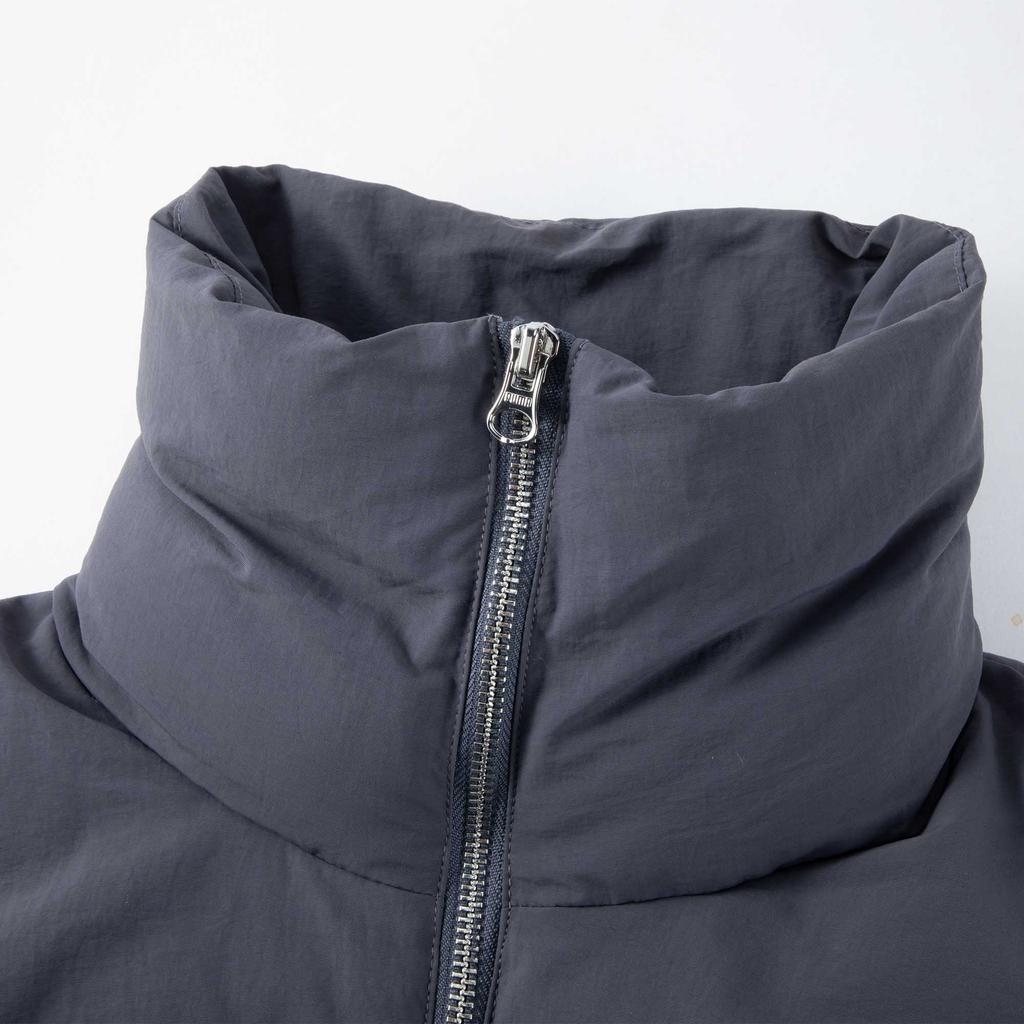 Puma Logo Warm Stand Collar Loose Short Jacket Women Jacket Galaxy-Gray 626645-69