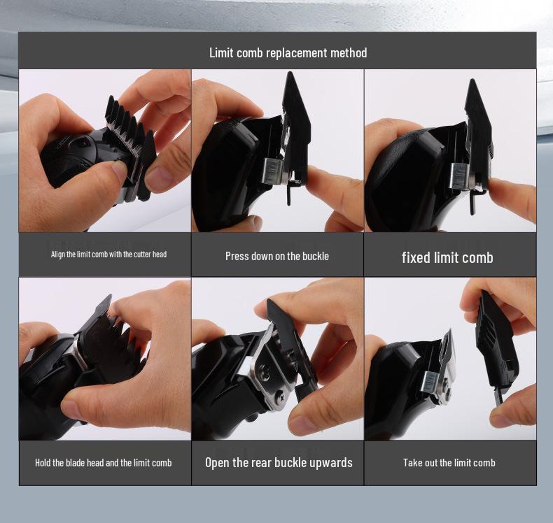 Akıllı Çift Elektrikli Saç Kesme Makinesi Seti - Anne ve Çocuk İçin - Büyük ve Küçük, Type-C Şarjlı ve Dijital Ekranlı