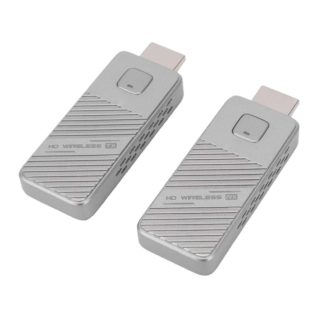 Wireless Video Transmitter and Receiver 4K Decode 1080P Output Dual Band Wireless Display Adapter Extender Kit for