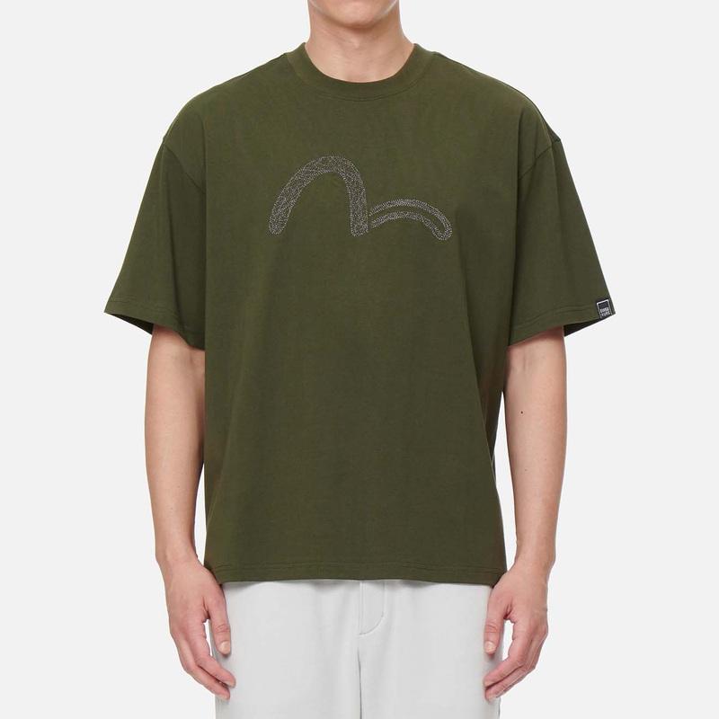 Evisu SS22 Drop Shoulder Sleeve T Shirt Men's 2ESGNM2TS572RXCT