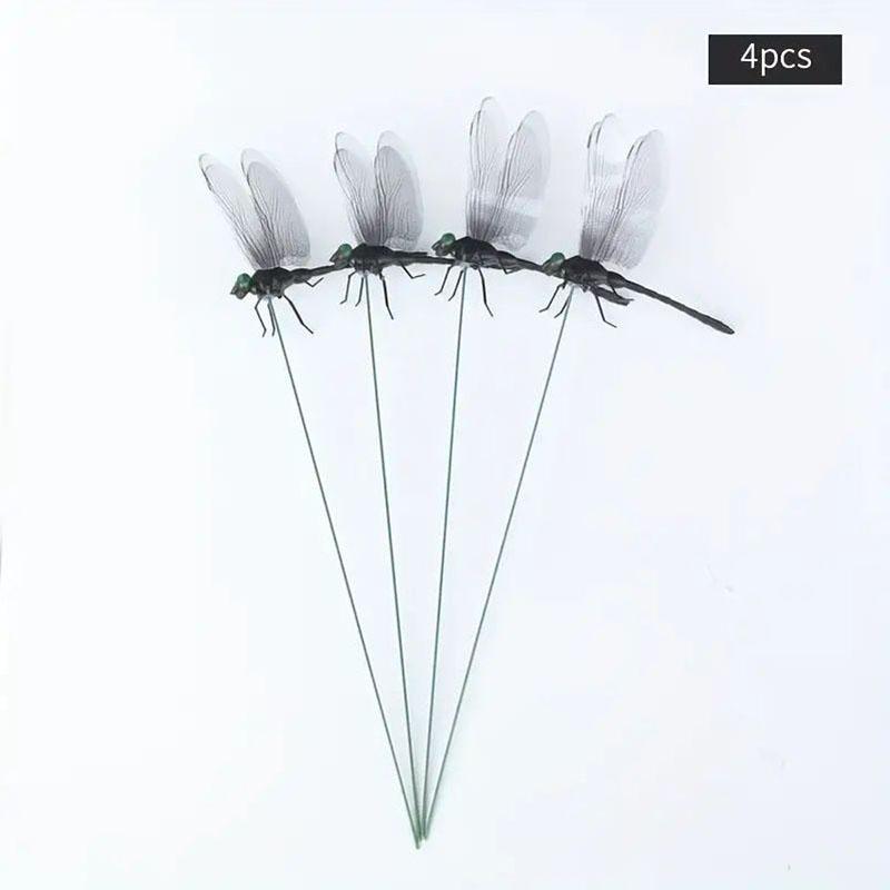 4 Outdoor Mosquito Repellent Simulation Dragonfly Stick Dragonfly Repellent Artifact