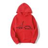Autumn Winter New Women's Dinosaur Printed Fashion Casual Hoodie Outdoor Sports Simple Loose Comfortable Selection Stylish Top