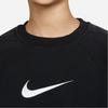 Nike Sweatshirt Round Neck Loose Breathable Casual Sports Kids Tops Black DA0775-010