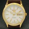 REFURBISHED VINTAGE SEIKO 5 AUTO 6309A JAPAN MENS WHITE DIAL WATCH a425915-2 RL620a-a425915