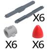 MOC Compatible Military Character Building Blocks Accessories Missile Models Fighter Jet Assembly Children's Toy Mini Brick Gift