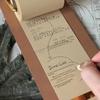 Refillable Kraft Paper Roll Kraft Notebook Set DIY Crafts Hanging Writing Pad  for Notes