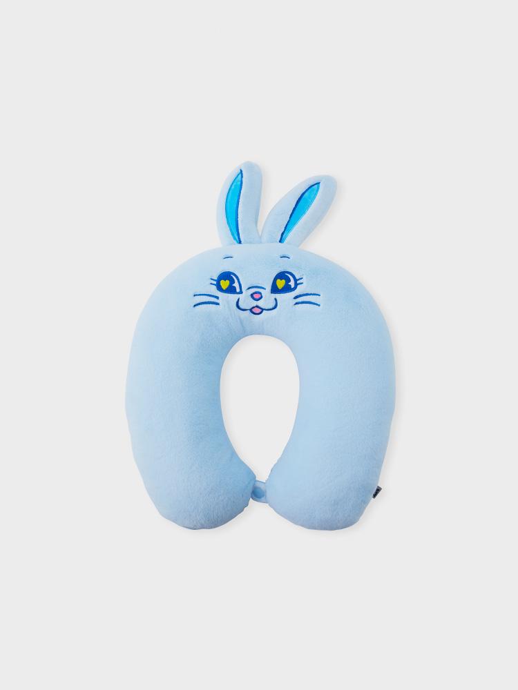 LINE FRIENDS TOKKI Plush Neck Pillow (Blue)