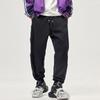 Fleece Thickened New Loose Harlem Sweatpants Autumn Winter Men's American Patchwork Striped Casual Pant