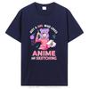 Just A Girl Who Loves Anime And Sketching T-Shirt Tops Unisex Cotton Graphic Tshirt Clothing Oversized Tees