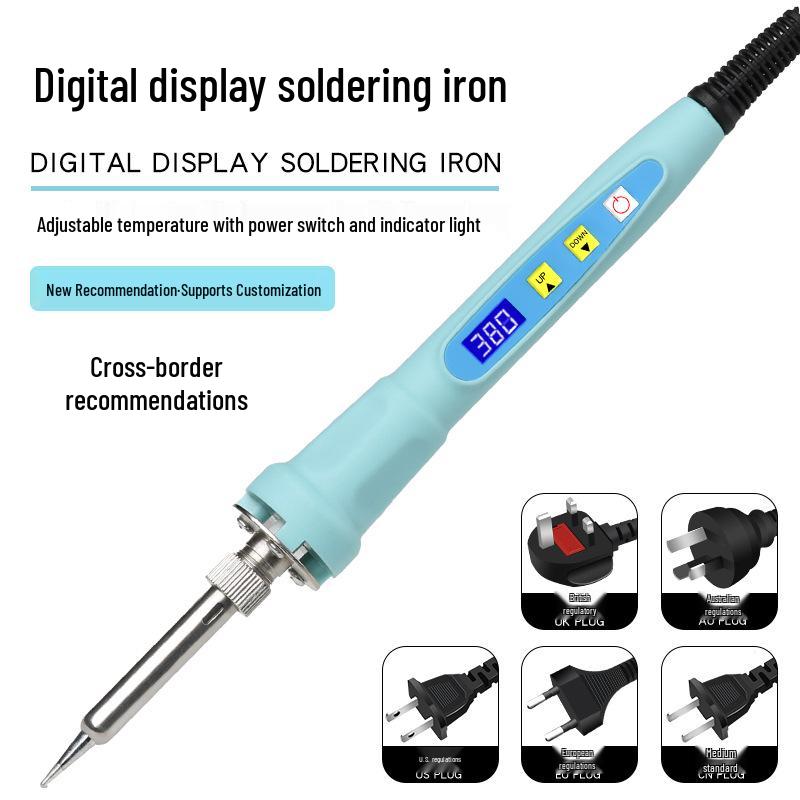 Portable 80W Digital Display Soldering Iron Set with Internal Heating