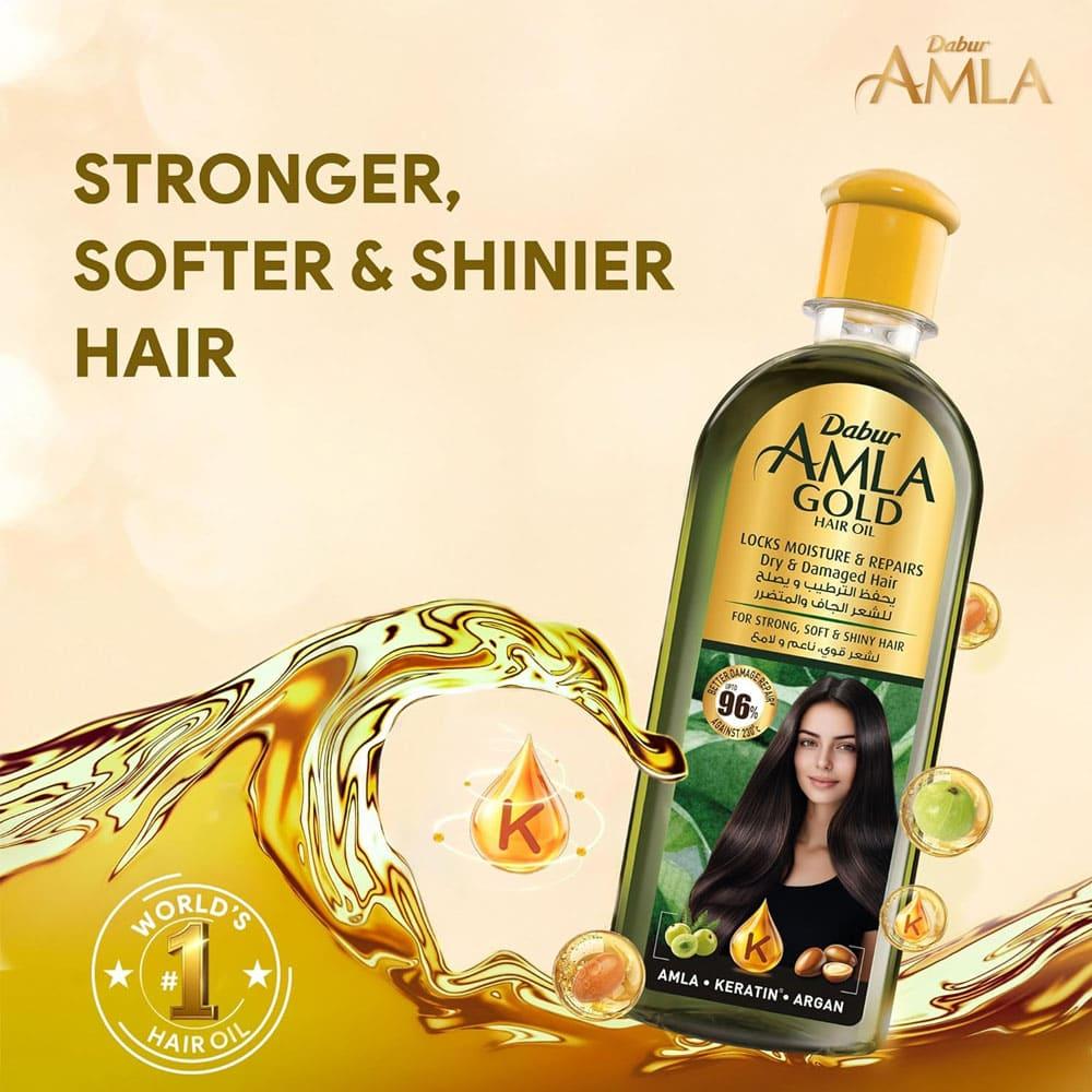 Amla Gold Hair Oil 200 ml Amla - Keratin - Argan for strong, soft and shiny hair