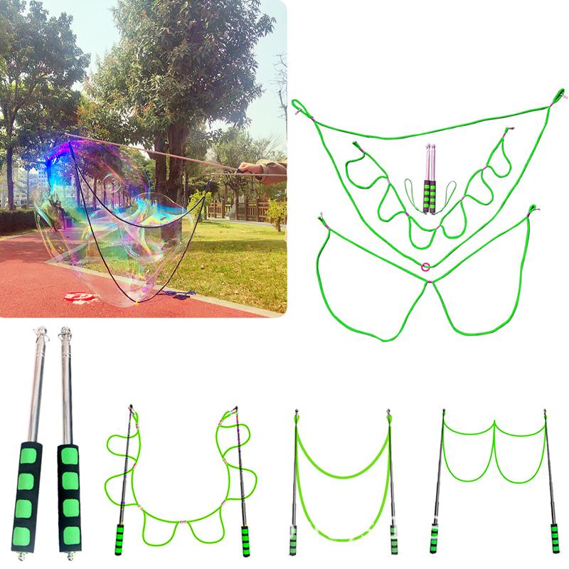 Seifenblasen-Performance-Requisite Bipolare Seifenblasen-Seil Dehnbarer Seifenblasen-Stab Großer Seifenblasen-Kreis Outdoor-Kinderspielzeug