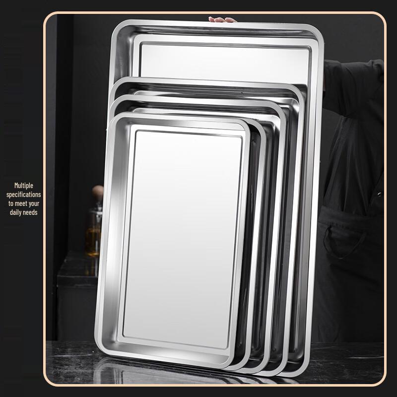 Handun Extra Thick Stainless Steel Commercial Food Tray