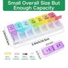 New Hot Premuim Portable Detachable Weekly Pill Organizer Case Box Twice A Day 7 Day Container Medicine for Vitamins Supplement