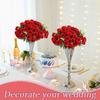 1 Bund Rose Künstliche Blumen Strauß für Hochzeit Tisch Geburtstagsparty Heimdekoration Zubehör Vase Schmuck Seide Kunstblume