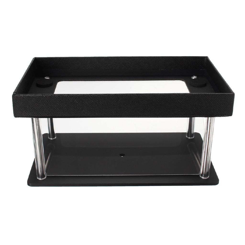 Černý Stojan Projektor Pyramida Hologram Displej 3D Mobilní Telefon Hologram Box Displej Luxusní Vitrína Pro 3.5-6" Použití Nový