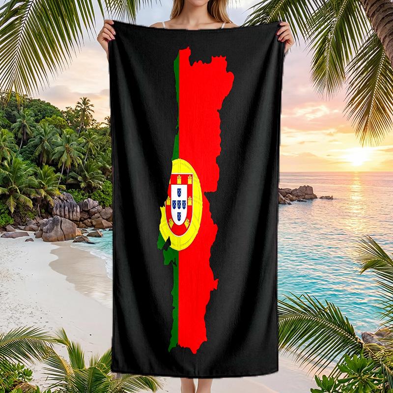Portugal national football team Beach Towel Soft Microfiber Summer Towel Quick Dry Absorbent Towel for Beach Swimming Pool Travel