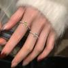 Exquisite French Zirconia Bow Pearl Open Ring - Stylish, High-End Design