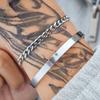 Hot-selling Stainless Steel Open Bracelet Cuban NK Chain Bracelet Set Jewelry Men's Hip-hop Bracelet Bracelet Jewelry