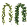 Green Christmas Pine Garland Plastic 180cm Lifelike Pine Vine Fireplace Stairs Decoration Party Supplies Artificial Pine