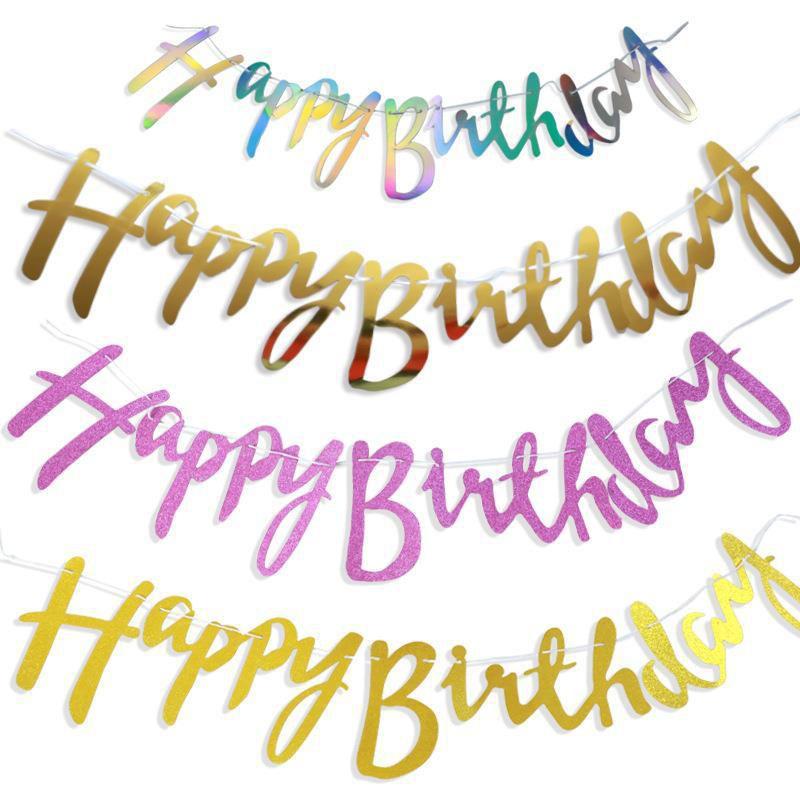 Auffälliges Happy Birthday Banner Perfekt für Unvergessliche Partydekorationen