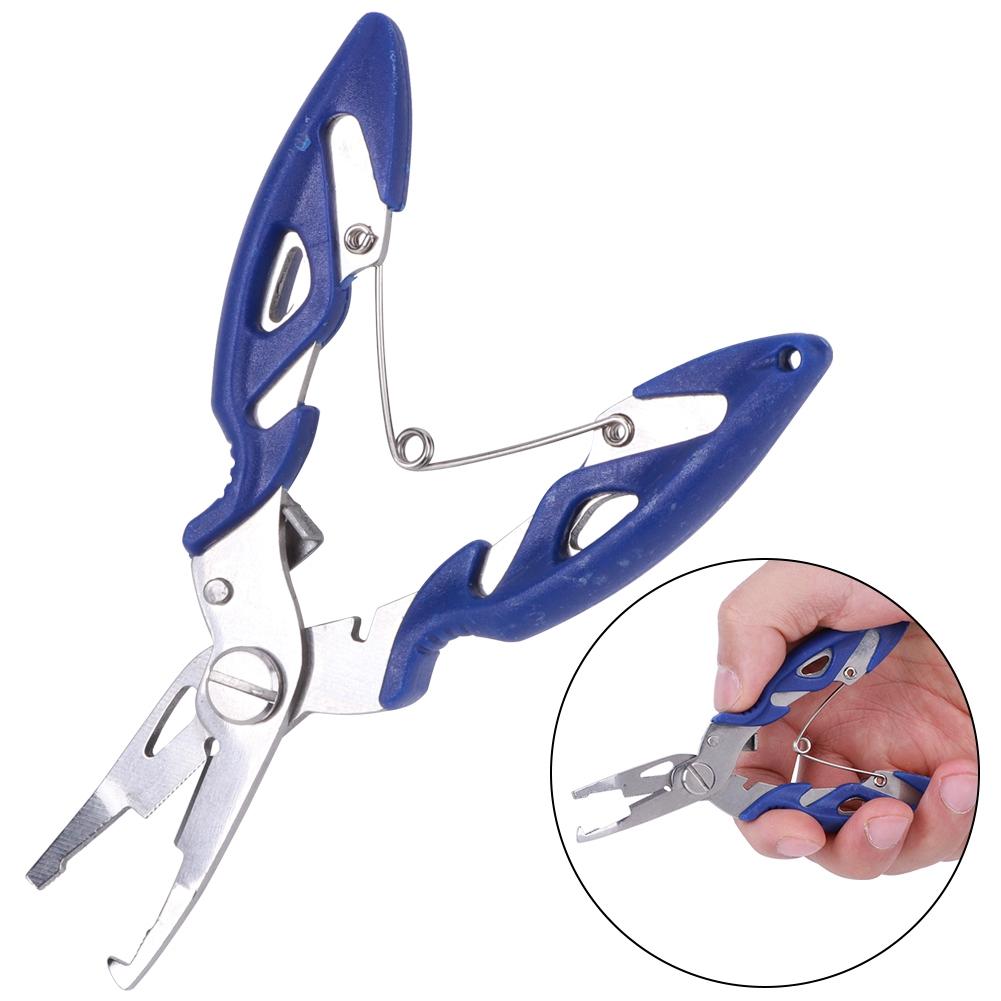 Buy Compact Fishing Plier Fish Use Tongs 12x7.5x1.2cm for Wild Fishing