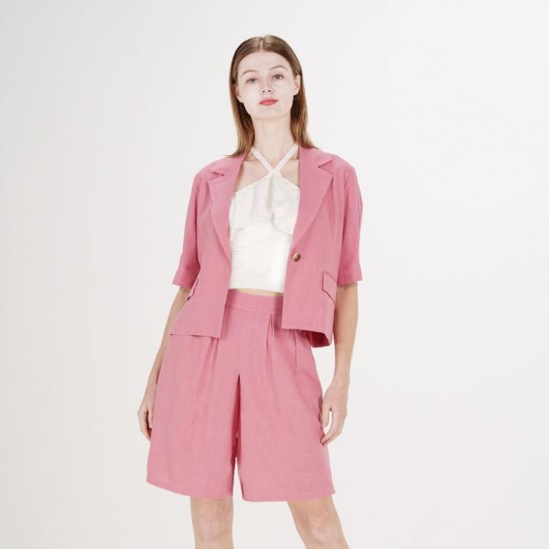 Eryn Brinie Women S Linen Jacket And pantS Set