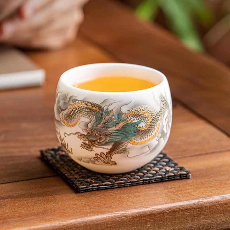 Changqi Mutton-fat Jade Porcelain Arhat Teacup