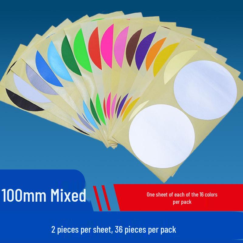 Mixed Color Round Dot Sticker Labels - Available in 10, 16, and 20 Vibrant Colors