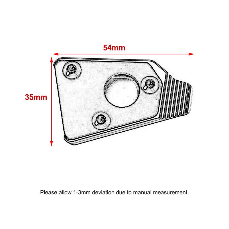 Motorcycle Foot Side Stand Extension Pad Plate Support For Honda GL1800 Goldwing GL1800 Gold wing GL 1800 2018-2023 2022 2021