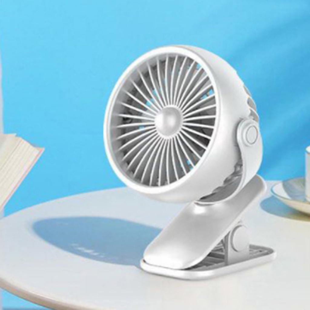 Mini USB Clip Fan Portable Desktop Small Fan for Student Office Bed