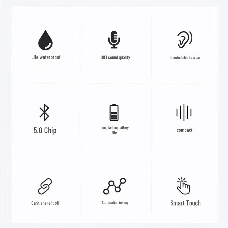 Bach John i12 True Wireless Bluetooth Earbuds