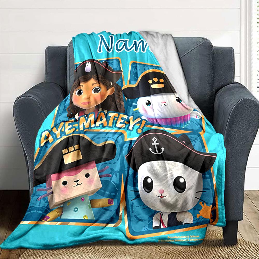Customizable Gaby's Bubble House3 Throw Blanket – Personalized Name, All-Season Cozy Snug Blanket, Machine Washable, Personalized Blanket