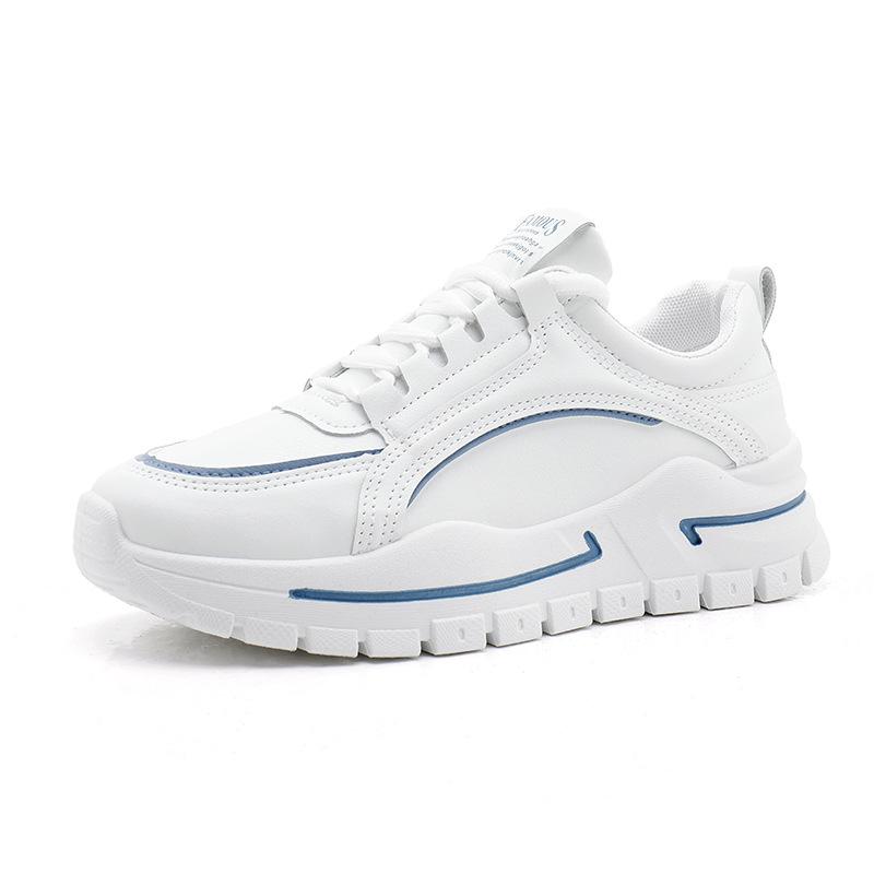 Sports Shoes Women's  Spring New Thick-soled Daddy Shoes Korean Version Round Toe Non-slip Student Casual Shoes