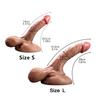 Meat-King Super Soft Dildo with Egg Female Sex Toys Liquid Silicone Simulation Phallus Suction Cup Female Masturbation Devices