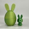3D-gedrucktes Osterhasen-Ei Vorgefülltes Osterei mit Hase darin Osterkorb-Füller für Zuhause Büro Schreibtisch Dekoration